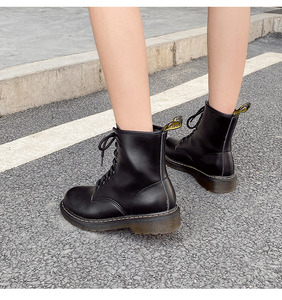 <span class=keywords><strong>2026</strong></span> חדש עבה פוקה אנטי החלקה וגובה הגדלת אופנתי עור חיצוני שחור לנשים - Product Image 5