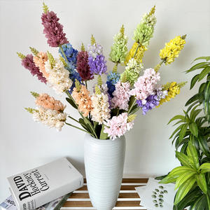 Hecho a mano pequeño 3 <span class=keywords><strong>tenedor</strong></span> lavanda Artificial flor suave Pastoral boda tema Pan tejido Material para el hogar Acción de Gracias - Product Image 2