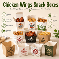 Caja de Cartón Corrugado Apilable para Pollo Kraft, Empaque para Comidas Familiares, Producción a Medida para Proyectos de Marca