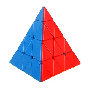 جديد ss Pyraminx 4 * 4 مكعبات سحرية مغناطيسية لعبة ألغاز بلاستيكية سريعة مكعبات ألعاب تعليمية