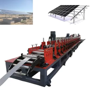 Adjustable Ground Tilt Pv System Support Solar Panel Pole Mounting Photovoltaic Bracket Punching Roll Forming Machine For Sale