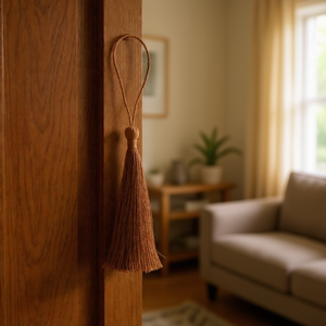 Decorazioni con Nappe Marroni ILAN, 8cm, 6 Pezzi Circa - Product Image 3