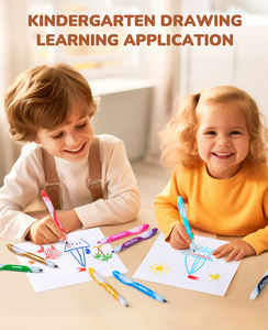 Joycat-Rotulador Retráctil de Punta Fina, Rotulador de Tela Lavable o Permanente, <span class=keywords><strong>Borrable</strong></span> con Agua, para Dibujar Juguetes - Product Image 3