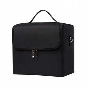 Bolsa de Cosméticos de Tela Oxford de Poliéster Impermeable al por Mayor, Estuche de Maquillaje Profesional de Gran Capacidad, Neceser de Viaje Transfronterizo - Product Image 1