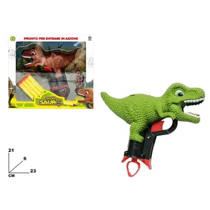 Pistola de Juguete de Dinosaurio Sparsaur de 23 cm, Lanzador de T-Rex Verde para Niños, Diversión Garantizada - Product Image 1