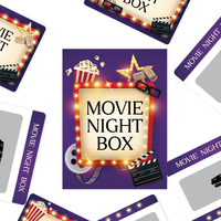 Jeux de cartes uniques pour soirée cinéma avec impression personnalisée, idées de cartes à gratter pour rendez-vous romantiques, cadeau romantique pour les couples