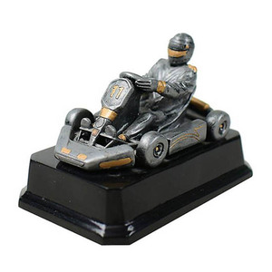 Trofeo de Karting Personalizado de Poliresina con Diseño Divertido de Deportes de Motor, Premios de Carreras de Coches de Resina - Product Image 1