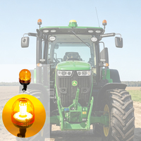 Feux de signalisation 12 watts, tension de fonctionnement : DC12-24V, type de montage monopolaire, IP67, couvercle en PC, base en ABS, lampes pour chariot élévateur