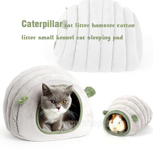 애완 동물 공장 OEM 애벌레 고양이 쓰레기 햄스터 면화 쓰레기 작은 개집 고양이 잠자는 패드 애완 동물 강아지 침대 - Product Image 2