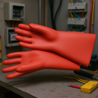 Gants isolants pour électriciens, taille 10, pour la protection des travaux électriques