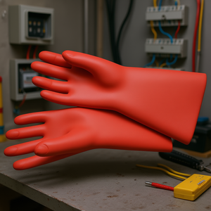 ถุงมือช่างไฟฟ้าแบบมีฉนวน ขนาด 10 สำหรับป้องกันงานไฟฟ้า - Product Image 3