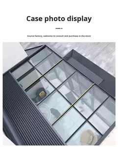 Moderna Cortina Eléctrica Retráctil <span class=keywords><strong>de</strong></span> Aluminio y Cristal para Solárium, Tragaluz, Ventana, Persiana, Lámina, Contraventana, Techo, Persiana Enrollable Horizontal - Product Image 3