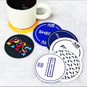 High Quality Promotion Custom Round Soft PVC Cup Holder Tea Coaster Classic Style for Coffee