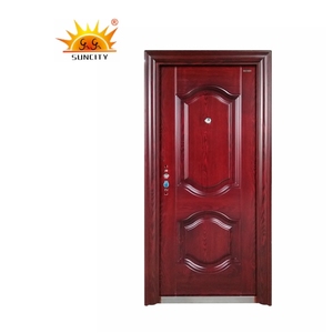 Singolo esterno porte in acciaio <span class=keywords><strong>ingresso</strong></span> principale di vetro prezzo di telaio della porta in acciaio inox - Product Image 6