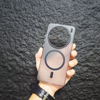 Étui de téléphone portable en PC rigide magnétique à texture ondulée pour Vivo X300 Ultra X200 Pro X100 Housse de téléphone pour IQOO 15 13 12