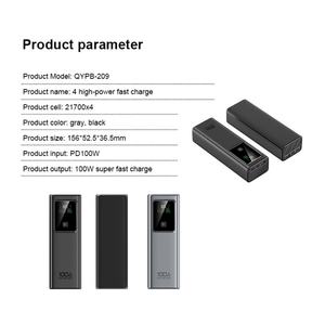 Batterie Externe de Haute Qualité PD 100W à Charge Super Rapide 10000mAh 20000mAh avec Affichage Numérique pour Ordinateur Portable - Product Image 4