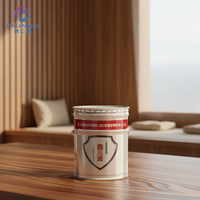Peinture alkyde mélangée de haute qualité, écologique, bicomposante, liquide, couche de finition pour voiture, bateau, plastique, application au pinceau blanc