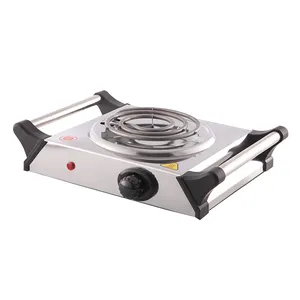 Tyler Single Burner 1000W Stainless Steel Electric Hot Plate Stove Heater for Kitchen Cooking Food Warming