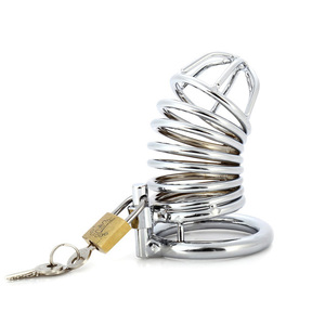 กรงครอบอวัยวะเพศชายสแตนเลส 3 ขนาด สำหรับผู้ชาย ของเล่นทางเพศ - Product Image 2