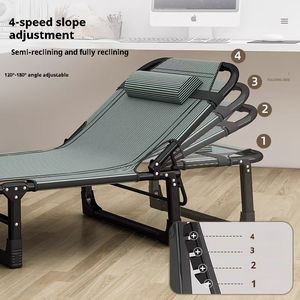 <span class=keywords><strong>Lit</strong></span> pliant durable avec tubes en acier épaissis, largeur 56 cm, patins anti-bruit et antidérapants - Product Image 2