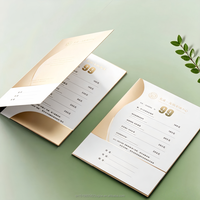 Carpeta de Negocios Personalizada con Logotipo, Papel Reciclado A5/A4, Doble Bolsillo con Ranura para Tarjetas, Organizador de Documentos para Oficina y Estudio