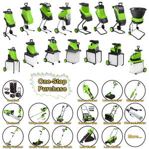 Vertak 2500W déchiqueteuse de jardin électrique déchiqueteuse de branches, portable avec roues et sac de collecte outil d'entretien de jardin de cour - Product Image 3