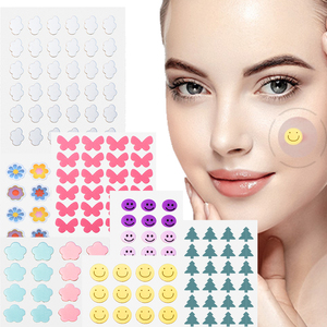 Pronto Stock idrocolloide Anti Acne Patch Cartoon animale motivo fiore pieno viso Acne Patch brufoli per <span class=keywords><strong>pelle</strong></span> sensibile - Product Image 1
