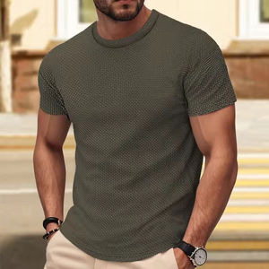 เสื้อยืดแขนสั้นผู้ชายไซส์ยุโรปใหม่ประจำฤดูร้อนปี 2025 ระบายอากาศได้ดี ทรงเข้ารูป เสื้อยืดวิ่งออกกำลังกายสำหรับผู้ชาย แฟชั่นทันสมัย - Product Image 4