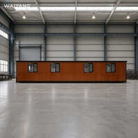 Maison conteneur pliable étanche Waiyang, 2/3 chambres, options 20ft et 40ft, design moderne pour usage extérieur, applications sanitaires