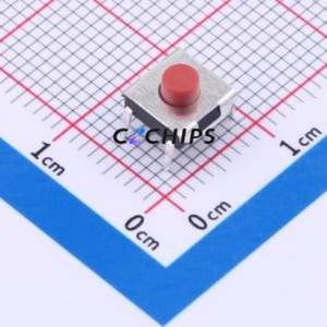 TS-1080D-A5B3-D2 Tactile Switch Through hole Component (THT) Switch Single Pole Single Throw Round Button 2.5N Through Hole - Product Image 1