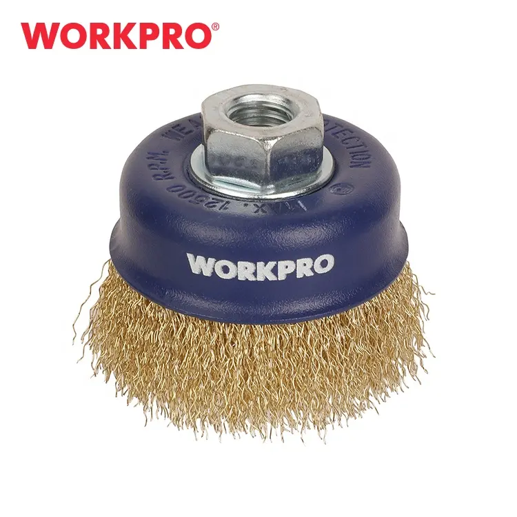 WORKPRO Professional Rust Removal Wire Cup Brush