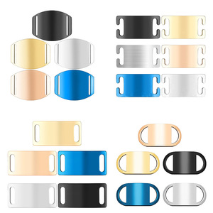 Bán buôn DIY khắc thép không gỉ Pet ID Thẻ Chống mất mèo và chó cổ áo nameplates đánh bóng kim loại thông tin tấm - Product Image 1