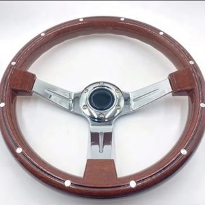 Volante Clásico Universal de Madera de Durazno de 350 mm, el Más Vendido - Product Image 1