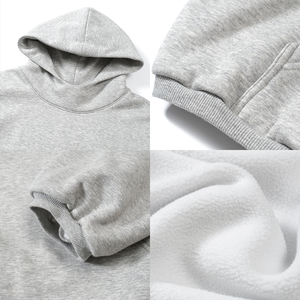 QUICKSHOW Streetwear personalizzato 325G GSM Tech felpa oversize felpa con cappuccio da uomo in bianco - Product Image 2