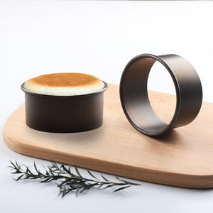 Cetakan memanggang kue 8cm, alat memanggang kue cincin Mousse dan cetakan roti biji merah logam paduan aluminium - Product Image 2