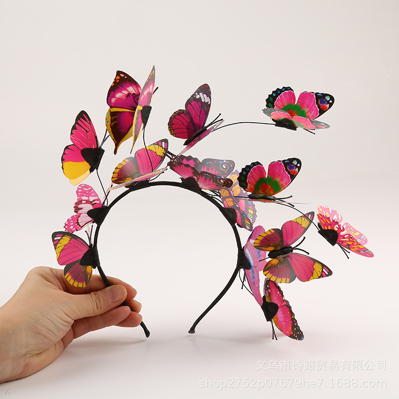 Butterfly Fascinator Hat - Monarch Butterfly Headband display picture 1