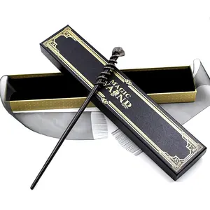 MC51 черная волшебная палочка коробка Dean Thomas halloween Подарочная стальная палочка с металлическим сердечником