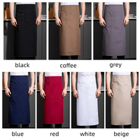 Nouveau tablier de cuisine cuisine Bar Restaurant uniforme personnalisé cuisinière tablier de travail pour débroussailleuse demi-taille tablier
