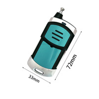 Remote Control RF 4 Tombol Grosir dengan Kode Pembelajaran 433.92MHz, Casing Logam dengan Antena untuk Rolling Shutter dan Pintu Garasi