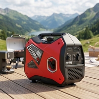 Générateur Inverter Portable Silencieux à Essence 3KW 4 Temps 149cc avec Réservoir de Carburant de 4,5L pour Utilisation Extérieure, Camping-Car, Voyage, Camping, Urgences Domestiques