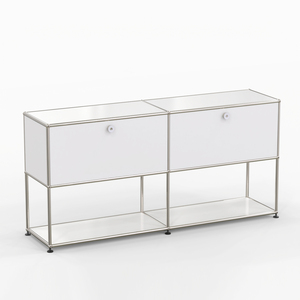 Tủ đựng đồ hiện đại tối giản màu trắng sữa, nội thất thân thiện với môi trường dùng để lưu trữ trong phòng khách và phòng ăn. - Product Image 1