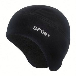 100% Polyester Polar Fleece <b>Beanie</b> <b>Hats</b> Warm Cap With Ear Flaps Outdoor Ski Windproof Earflap <b>Hat</b> for Cycling - Product Image 1