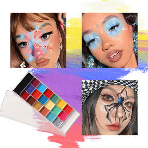 Maquillaje al por menor, 20 colores, seguro, a base de aceite, pintura facial y corporal, pigmento de larga duración <span class=keywords><strong>para</strong></span> <span class=keywords><strong>Halloween</strong></span> y fiestas de niños, fácil de usar - Product Image 6