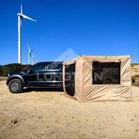 Paneles de Malla Impermeables y Resistentes al Viento para Toldo de 270 Grados, Ligeros y de Fácil Instalación, para el Lateral del Vehículo