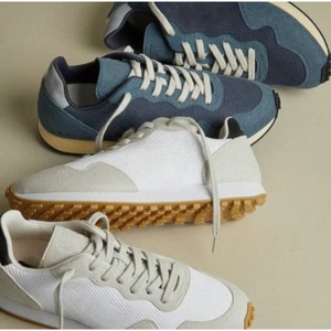 Baskets décontractées unisexes à lacets, en cuir, confortables, légères, durables, antidérapantes, pour la marche au printemps, en été et en automne - Product Image 1