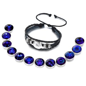 <span class=keywords><strong>Horoscope</strong></span> Corde Bracelet Lumineux Bijoux Lueur dans le Noir Astrologie <span class=keywords><strong>Chinois</strong></span> 12 Signe Du Zodiaque Bracelets - Product Image 4