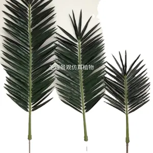 factory wholesale decorative artificial coconut palm trees big green artificial coconut palm tree leaves