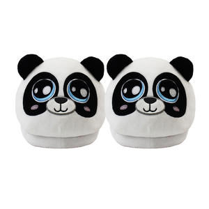 Pantofole Panda morbide su misura pantofole animali Panda <span class=keywords><strong>peluche</strong></span> uniche - Product Image 3