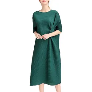 Irregular Pleated Dress Twill Belly Show Thin Simple Versatile Loose Skirt Wholesale