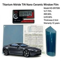 Película de Vidrio para Ventanas con Nitruro de Titanio No Oxidante, Tinte Azul Nano New Vision para Ventanas Laterales de Automóviles
